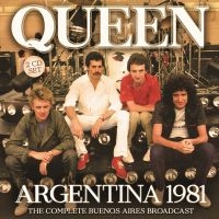 Queen - Argentina 1981 (2 Cd) Live Broadcas i gruppen CD / Hårdrock,Pop-Rock hos Bengans Skivbutik AB (3919552)