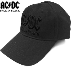 AC/DC - AC/DC Unisex Baseball Cap: Back in Black i gruppen ÖVRIGT / Merch Kepsar o Mössor hos Bengans Skivbutik AB (3921735)