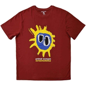 Primal Scream - Screamadelica Red Uni Tee T-Shirt i gruppen MERCHANDISE / T-shirt / Pop-Rock hos Bengans Skivbutik AB (3921963r)