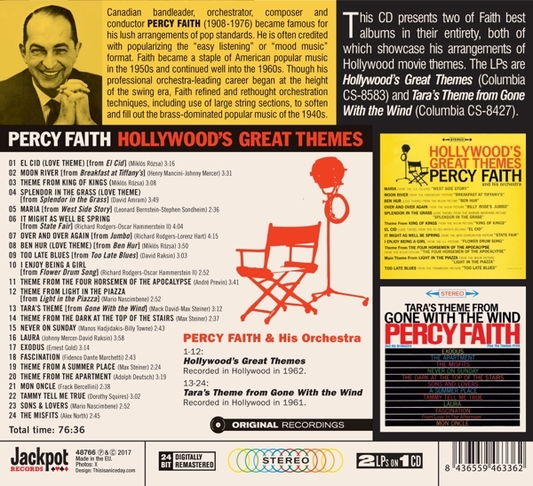 Percy & His Orchestra Faith - Hollywood Great Themes/ Tara's Theme From.. i gruppen CD / Toppsäljare hos Bengans Skivbutik AB (3922592)