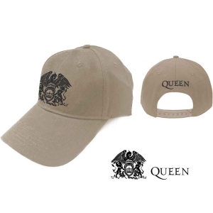 Queen - Black Classic Crest Sand Baseball C i gruppen MERCHANDISE / Keps / Pop-Rock hos Bengans Skivbutik AB (3924045)
