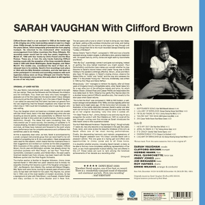 Vaughan Sarah - With Clifford Brown i gruppen VINYL / Jazz hos Bengans Skivbutik AB (3924374)