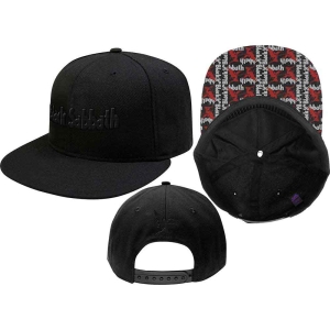 Black Sabbath - Logo & Demon Bl Snapback C i gruppen MERCHANDISE / Keps / Hårdrock hos Bengans Skivbutik AB (3929313)