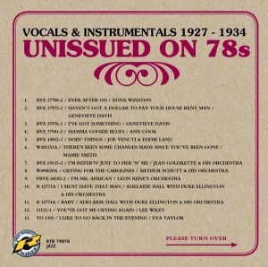 V/A - Unissued 78s - Vocals & Instrumentals i gruppen CD / Jazz hos Bengans Skivbutik AB (3929862)