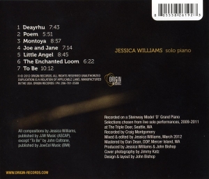 Williams Jessica - Songs Of Earth i gruppen CD / Jazz hos Bengans Skivbutik AB (3931353)
