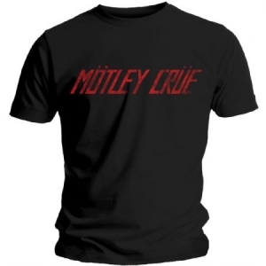 Mötley Crue - Mötley Crue unisex tee : Distressed logo i gruppen ÖVRIGT / BW-T-shirts hos Bengans Skivbutik AB (3932668r)