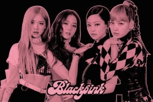 Blackpink - Group Pink Poster i gruppen ÖVRIGT / K-Pop Kampanj 15 procent hos Bengans Skivbutik AB (3939630)