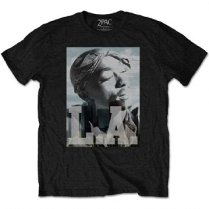 2Pac - Tupac Unisex Tee : LA Skyline i gruppen Minishops / Tupac hos Bengans Skivbutik AB (3941439r)