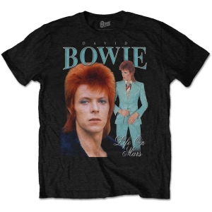 David Bowie - Life On Mars Homage Uni Bl    i gruppen MERCHANDISE / T-shirt / Pop-Rock hos Bengans Skivbutik AB (3942966r)