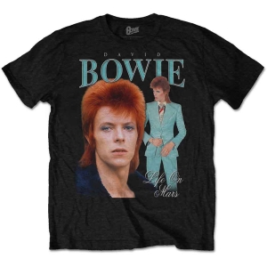 David Bowie - Life On Mars Homage Uni Bl    i gruppen MERCHANDISE / T-shirt / Pop-Rock hos Bengans Skivbutik AB (3942967)