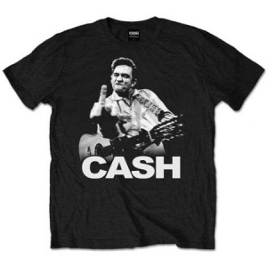 Johnny Cash - Johnny Cash Unisex Tee: Finger i gruppen CDON - Exporterade Artiklar_Manuellt / T-shirts_CDON_Exporterade hos Bengans Skivbutik AB (3942978)