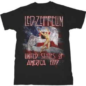 Led Zeppelin -  Unisex Tee: Stars N' Stripes USA '77 (S) i gruppen VI TIPSAR / Tips Tröjor hos Bengans Skivbutik AB (3943050)