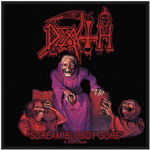 Death - Scream Bloody Gore Standard Patch i gruppen MERCHANDISE / Tygmärke / Hårdrock hos Bengans Skivbutik AB (3943291)