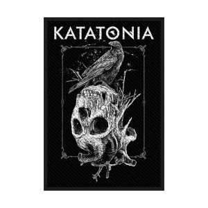 Katatonia - Crow Skull Standard Patch i gruppen MERCHANDISE / Tygmärke / Hårdrock hos Bengans Skivbutik AB (3943298)
