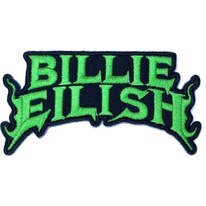 Billie Eilish - Flame Green Woven Patch i gruppen MERCHANDISE / Merch / Pop-Rock hos Bengans Skivbutik AB (3943680)