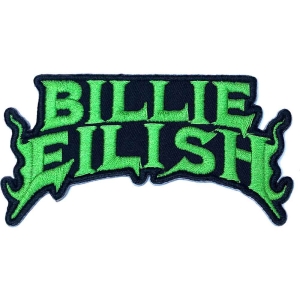 Billie Eilish - Flame Green Woven Patch i gruppen MERCHANDISE / Tygmärke / Pop-Rock hos Bengans Skivbutik AB (3943680)