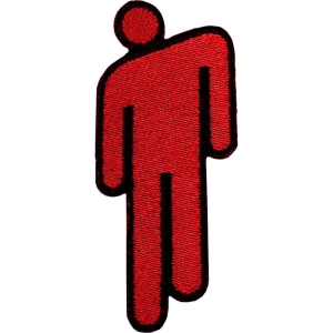 Billie Eilish - Blohsh Red Woven Patch i gruppen MERCHANDISE / Tygmärke / Pop-Rock hos Bengans Skivbutik AB (3943684)