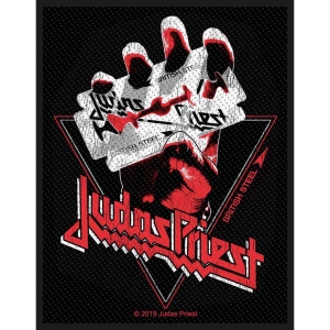 Judas Priest - British Steel Vintage Standard Patch i gruppen ÖVRIGT / Merch Tygmärke hos Bengans Skivbutik AB (3946358)