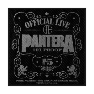 Pantera - Patch 101% Proof i gruppen ÖVRIGT / Merchandise hos Bengans Skivbutik AB (3959996)