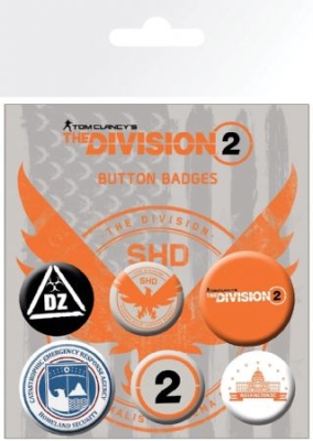 Tom Clancy - The Division 2 Mix Badge i gruppen MERCHANDISE / Pin-Button Badge / TV-serie hos Bengans Skivbutik AB (3967155)
