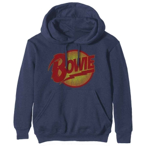 David Bowie - Unisex Pullover Hoodie: Vintage Diamond i gruppen Minishops / David Bowie / David Bowie Merch hos Bengans Skivbutik AB (3968041r)