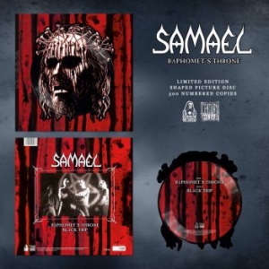 Samael - Baphomets Throne (Pic Disc Shaped) i gruppen VINYL / Hårdrock/ Heavy metal hos Bengans Skivbutik AB (3969989)