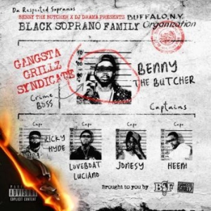 Benny The Butcher X Dj Drama - Black Soprano Family (Red Vinyl) i gruppen VINYL / Vinyl RnB-Hiphop hos Bengans Skivbutik AB (3973828)