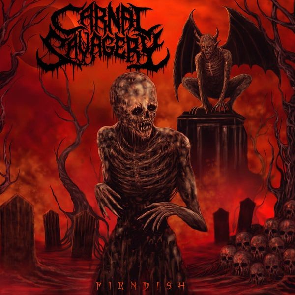 Carnal Savagery - Fiendish i gruppen CD / Hårdrock/ Heavy metal hos Bengans Skivbutik AB (3982892)