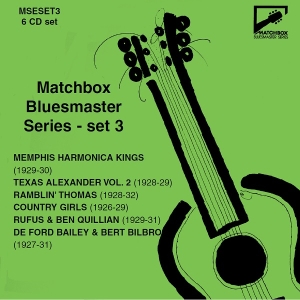 Various Composers - Matchbox Bluesmaster Series, Set 3: i gruppen CD / Blues,Jazz hos Bengans Skivbutik AB (3988855)