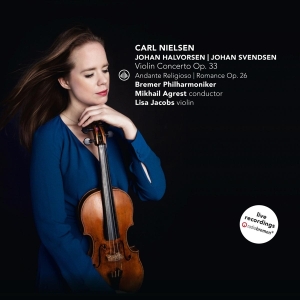 Jacobs Lisa - Nielsen - Violin Concerto / Halvorsen -  i gruppen CD / Klassiskt,Övrigt hos Bengans Skivbutik AB (3995929)