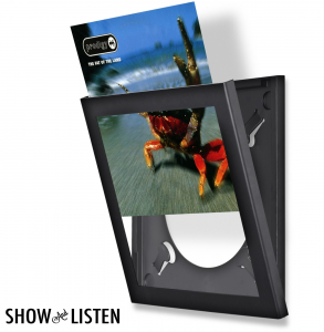 Show And Listen - Black LP Flip Frame i gruppen ÖVRIGT / Vinyltillbehör hos Bengans Skivbutik AB (3999809)
