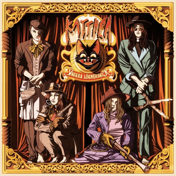 Katthem - Vackra Lögnerskor (Gold & Black) i gruppen Minishops / Welfare Sounds & Records hos Bengans Skivbutik AB (4002284)