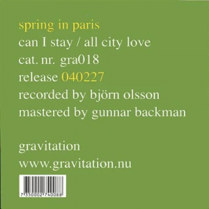 Spring In Paris - Can I Stay i gruppen CD / Pop hos Bengans Skivbutik AB (401378)