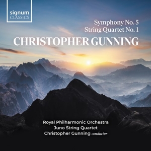 Gunning Christopher - Symphony No. 5 & String Quartet No. i gruppen Externt_Lager / Naxoslager hos Bengans Skivbutik AB (4017843)
