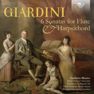 Giardini Felice - 6 Sonatas For Flute & Harpsichord i gruppen Externt_Lager / Naxoslager hos Bengans Skivbutik AB (4024204)