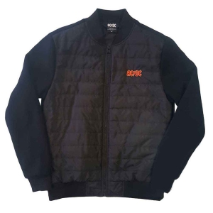 Ac/Dc - Logo Uni Bl Quilted Jacket:  i gruppen MERCHANDISE / Merch / Hårdrock hos Bengans Skivbutik AB (4036925r)
