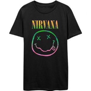Nirvana - Nirvana Unisex Tee : Sorbet Ray Smiley i gruppen ÖVRIGT / Merch Nyheter hos Bengans Skivbutik AB (4042882r)