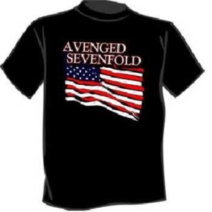 Avenged Sevenfold - T/S Flag  (L) i gruppen Minishops / Avenged Sevenfold hos Bengans Skivbutik AB (4044077)
