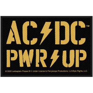 Ac/Dc - Pwr-Up Standard Patch i gruppen MERCHANDISE / Tygmärke / Hårdrock hos Bengans Skivbutik AB (4045115)