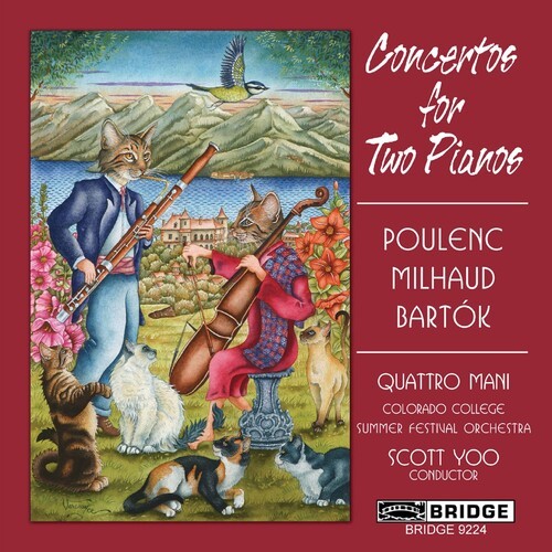 Poulenc/Milhaud - Concertos For 2 Pianos i gruppen CD / Klassiskt hos Bengans Skivbutik AB (4045623)