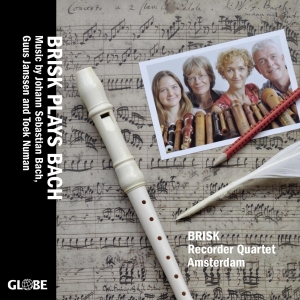 Brisk Recorder Quartet Amsterdam - Brisk Plays Bach i gruppen CD / Klassiskt,Övrigt hos Bengans Skivbutik AB (4047303)