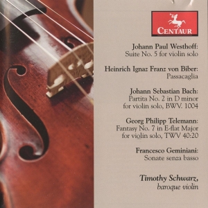 Schwarz Timothy - Suite 5 For Solo Violin i gruppen CD / Klassiskt,Övrigt hos Bengans Skivbutik AB (4048002)