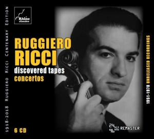 Ricci Ruggiero - Discovered Tapes Concertos i gruppen CD / Klassiskt,Övrigt hos Bengans Skivbutik AB (4048804)