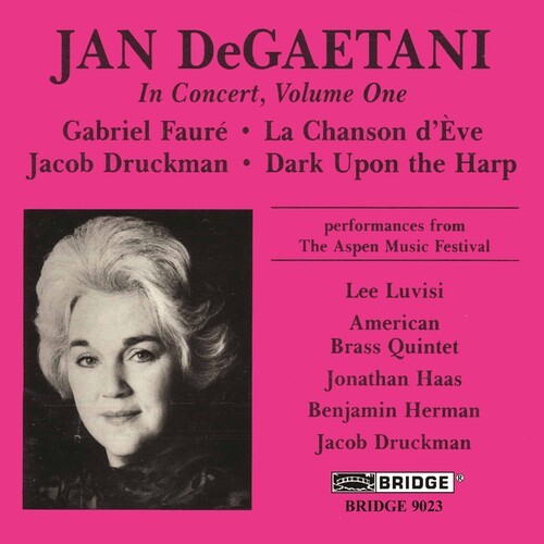 Faure/Druckman - De Gaetani In Concert 1 i gruppen CD / Klassiskt hos Bengans Skivbutik AB (4049627)