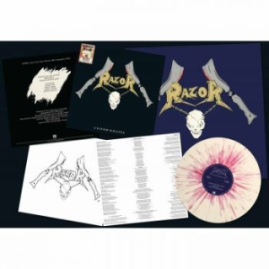Razor - Custom Killing (Splatter Vinyl Lp) i gruppen VINYL / Hårdrock/ Heavy metal hos Bengans Skivbutik AB (4053507)