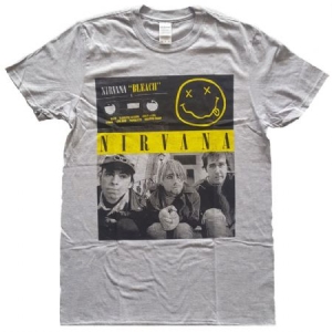 Nirvana - Nirvana Unisex Tee : Bleach Cassettes i gruppen Minishops / Nirvana hos Bengans Skivbutik AB (4063585r)