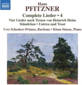Pfitzner Hans - Complete Lieder, Vol. 4 i gruppen Externt_Lager / Naxoslager hos Bengans Skivbutik AB (4075253)