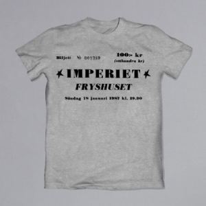 Imperiet - T-shirt Fryshuset Konsertbiljett i gruppen MERCH / T-Shirt / Sommar T-shirt 23 hos Bengans Skivbutik AB (4079008r)