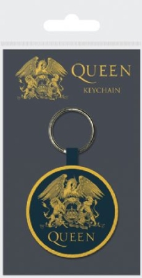 Queen - Queen (Crest) Woven Keychain i gruppen VI TIPSAR / Tips Merch hos Bengans Skivbutik AB (4082054)