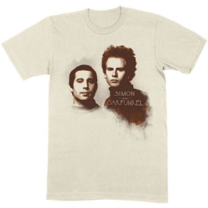 Simon & Garfunkel - Simon & Garfunkel Uisex Tee : Faces i gruppen MERCH / T-Shirt / Sommar T-shirt 23 hos Bengans Skivbutik AB (4086513r)